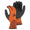 Brite Orange Majestic Emperor Penguin Winter Lined Nylon Glove with Closed-Cell Latex Dip and Sandy Latex Palm, 12 pairs