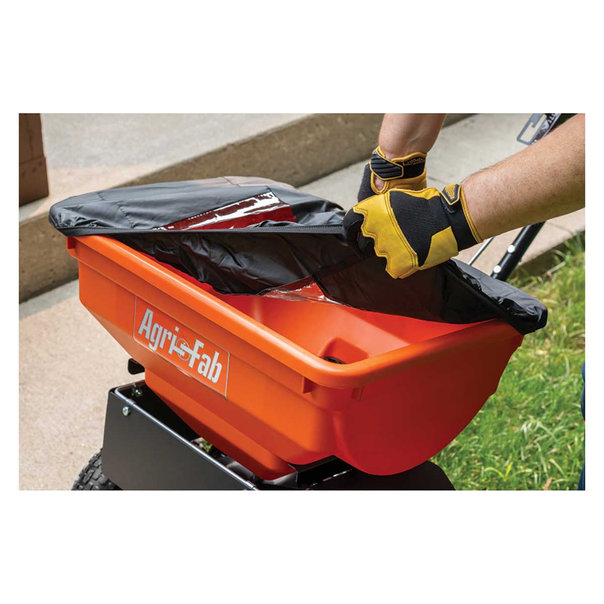 Agri-Fab 85 lb. Ice Melt Push Broadcast Spreader