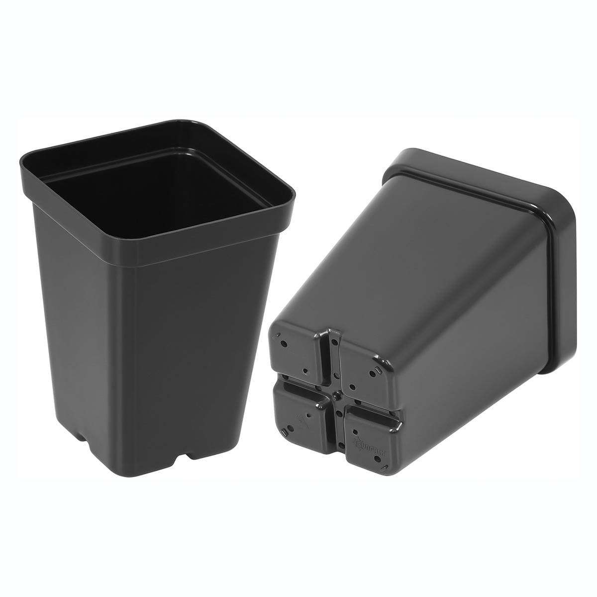 Sunpack 2.5" Square Pot, Black - Image 2