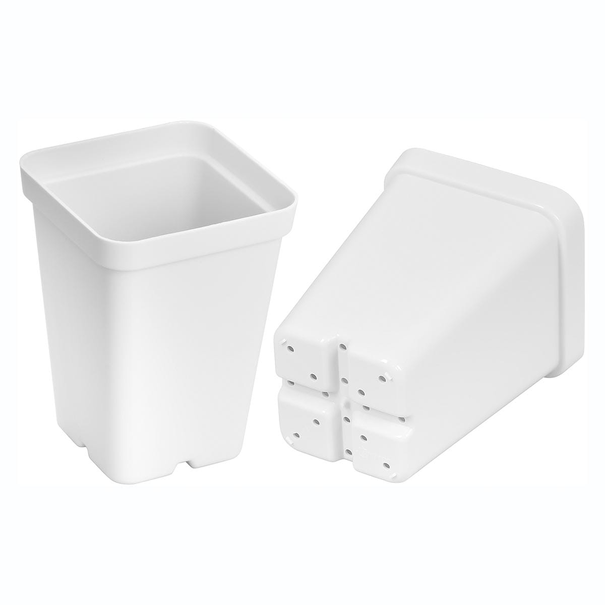 White SunPack 2.5" Heavy-Duty Square Pot