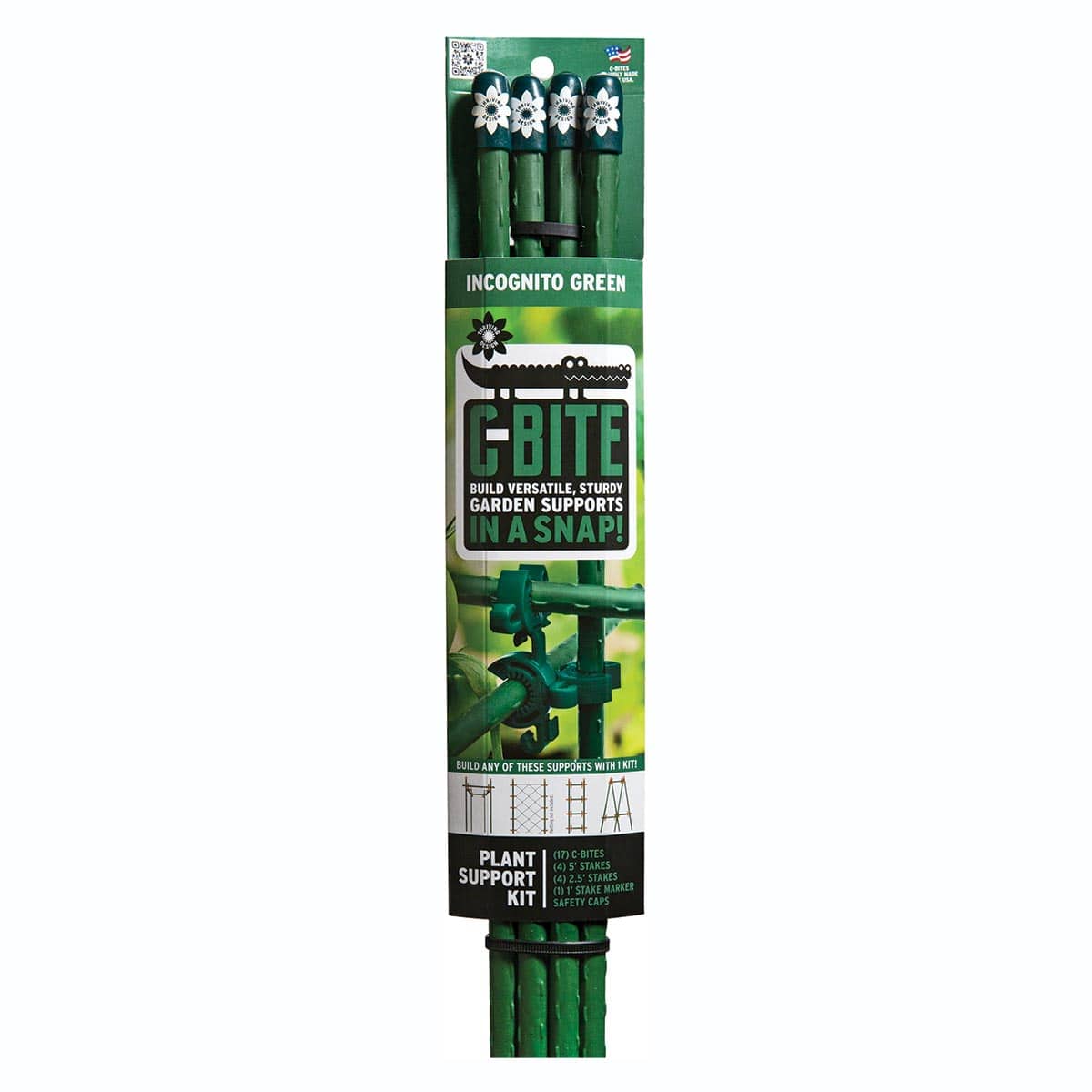 C-BITE 5' Plant Support Kit, Incognito/Green
