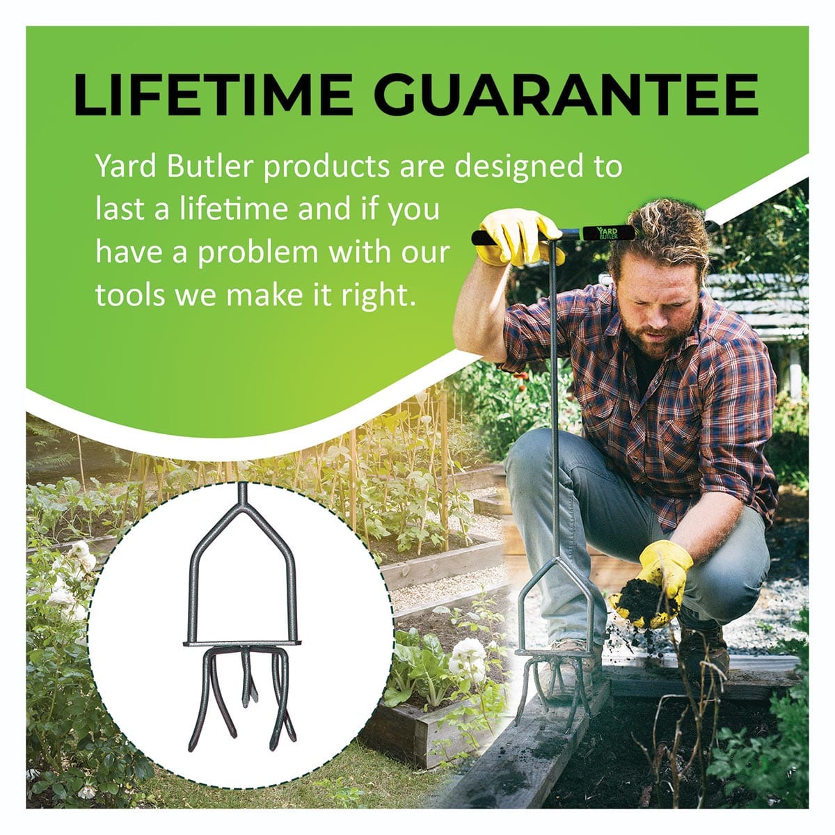 Yard Butler Garden Twist Tiller