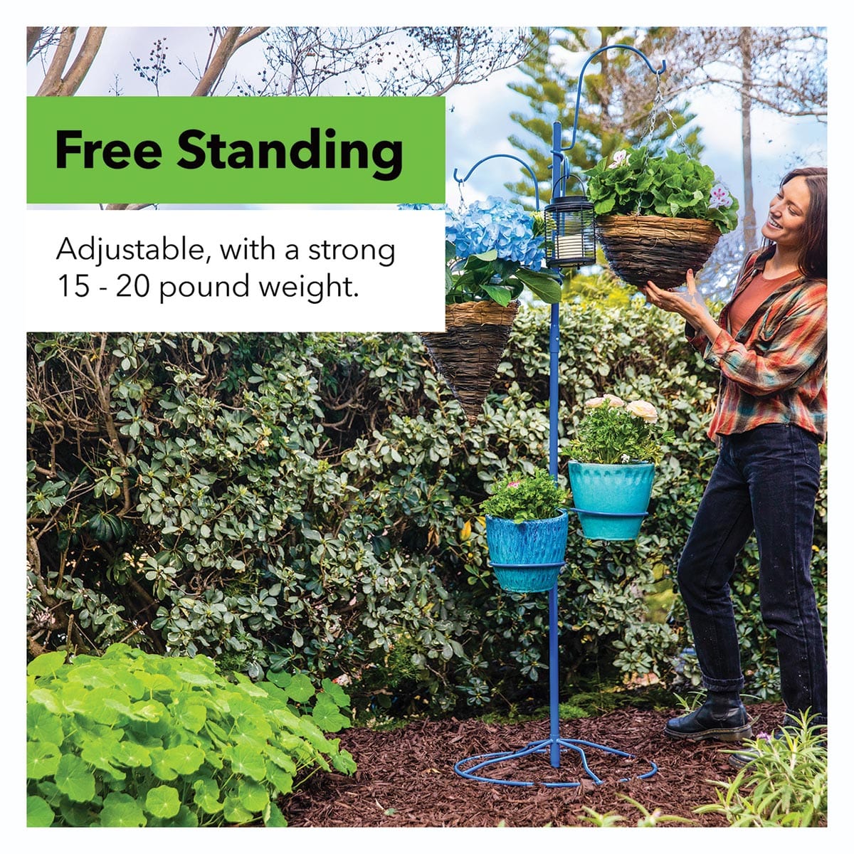 plant stand for hanging baskets Yard Butler Yard Tree Hanging Garden