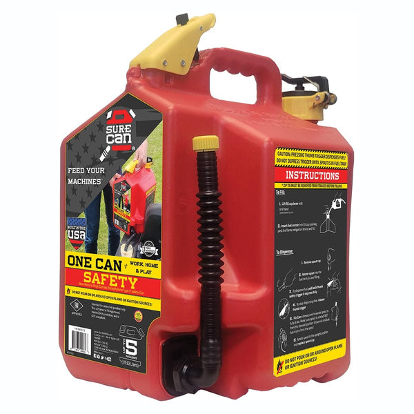 SureCan 2.2-Gallon Plastic Gasoline Can in the Gas Cans department at