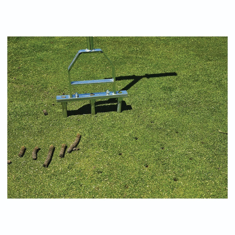 Underhill 3 tine aerator; Core ejected