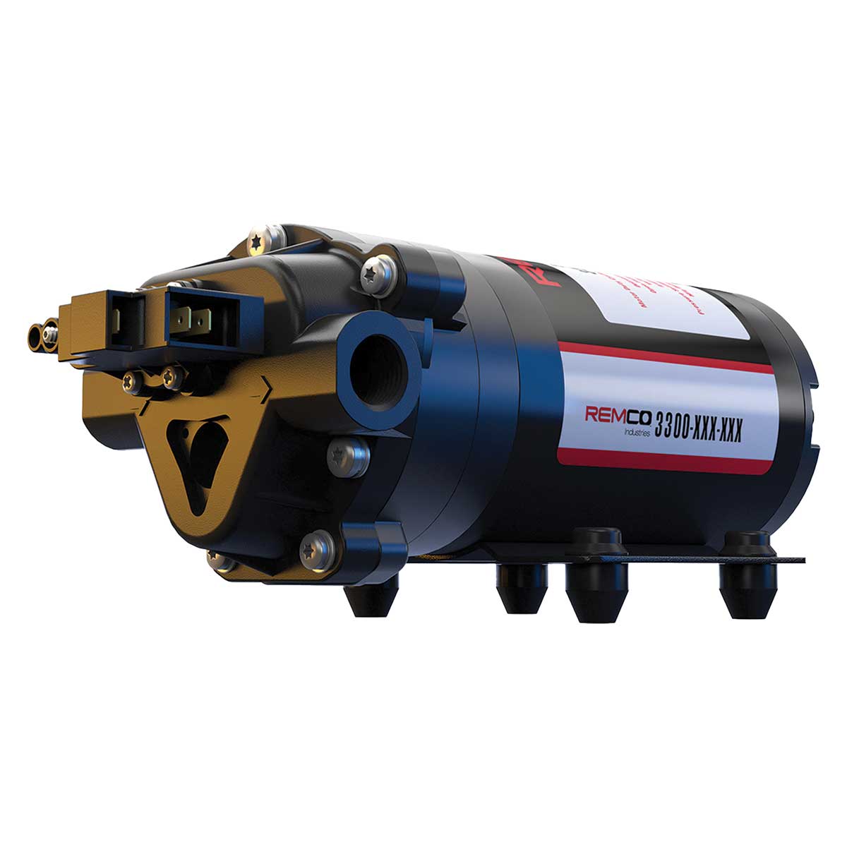 FNPT Threaded Remco Pump 3300 Series 2.2GPM, 60 PSI, Demand, 12V, 2-Pin Connector