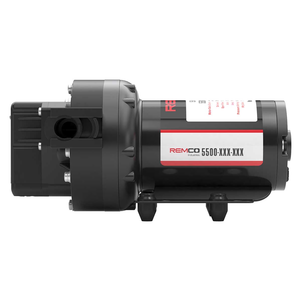 Remco Pump 5500 Series 5.3GPM, 60 PSI, Demand, 12V, 2-Pin Connector