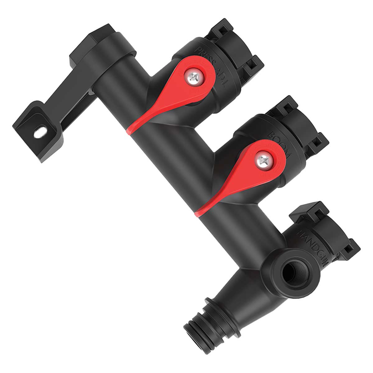 Remco Sprayer Manifold Kit, 2 Ball valves, 1/4" Gage port, 1/2" FNPT Aux port, 3300/3200/5500 Series RM-35C-K