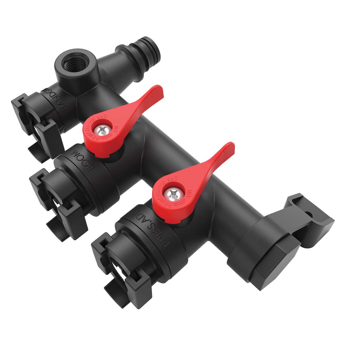 Remco Sprayer Manifold Kit, 2 Ball valves, 1/4" Gage port, 1/2" FNPT Aux port, 3300/3200/5500 Series RM-35C-K