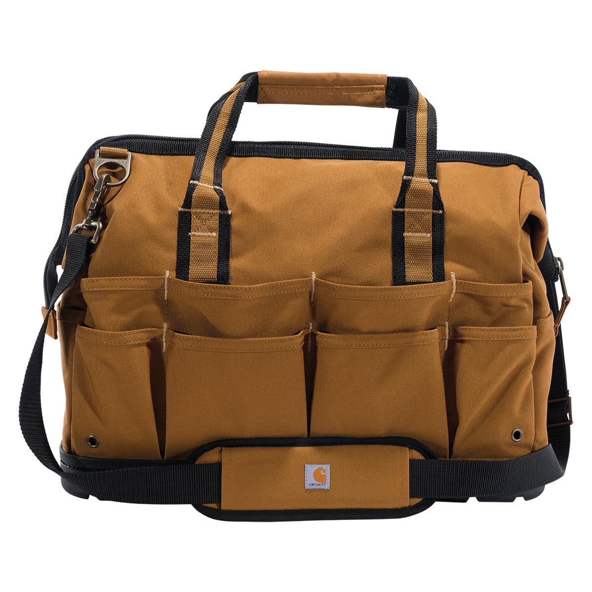 Brown Carhartt 18-inch Molded Base Heavyweight Tool Bag