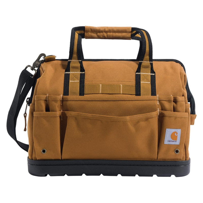  Carhartt, Durable, Adjustable Crossbody Bag with Flap Over Snap  Closure, Brown : Clothing, Shoes & Jewelry