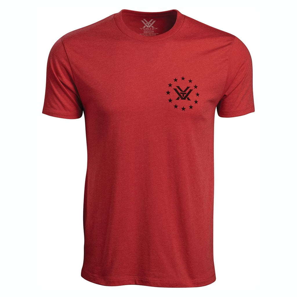 Vortex Optics Logo Salute Design Soft T-Shirt, Cotton/Polyester | Gemplers