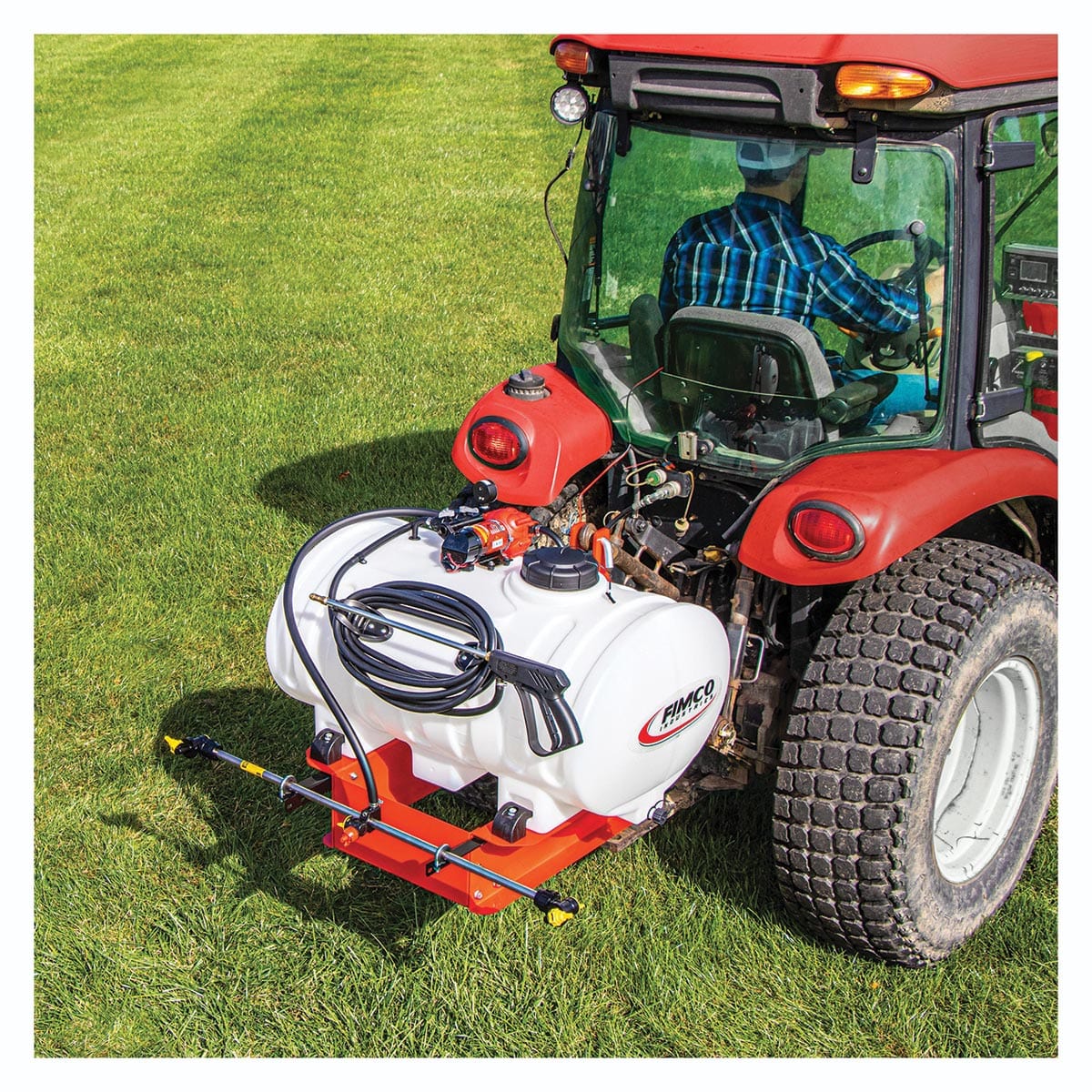 Fimco 45 Gallon 12V 3-Point Hitch Sprayer with Boomless Nozzle Wetboom