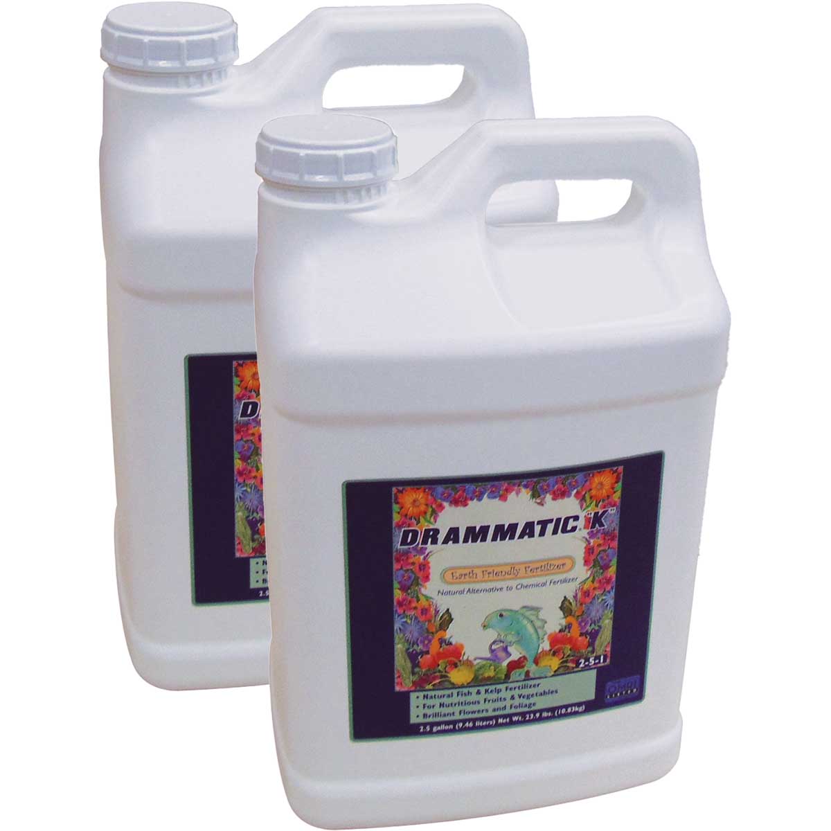 organic gem liquid fish fertilizer DRAMM atic K Organic Fish & Kelp Fertilizer (2-5-1), 5 gal, 1024251
