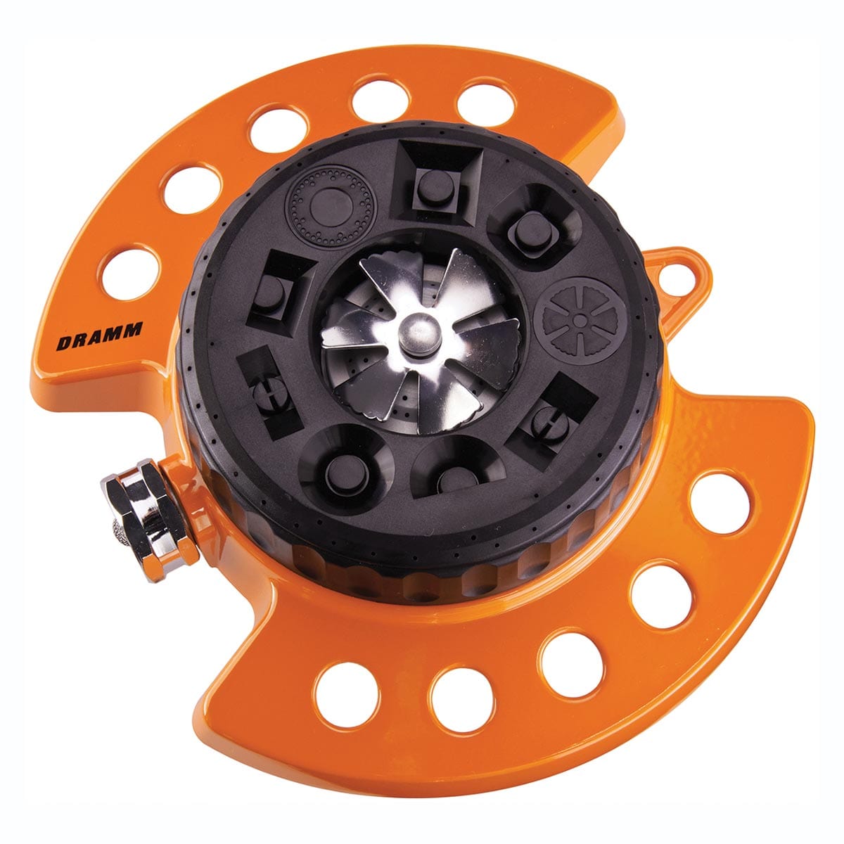 Orange Dramm ColorStorm Turret Sprinkler