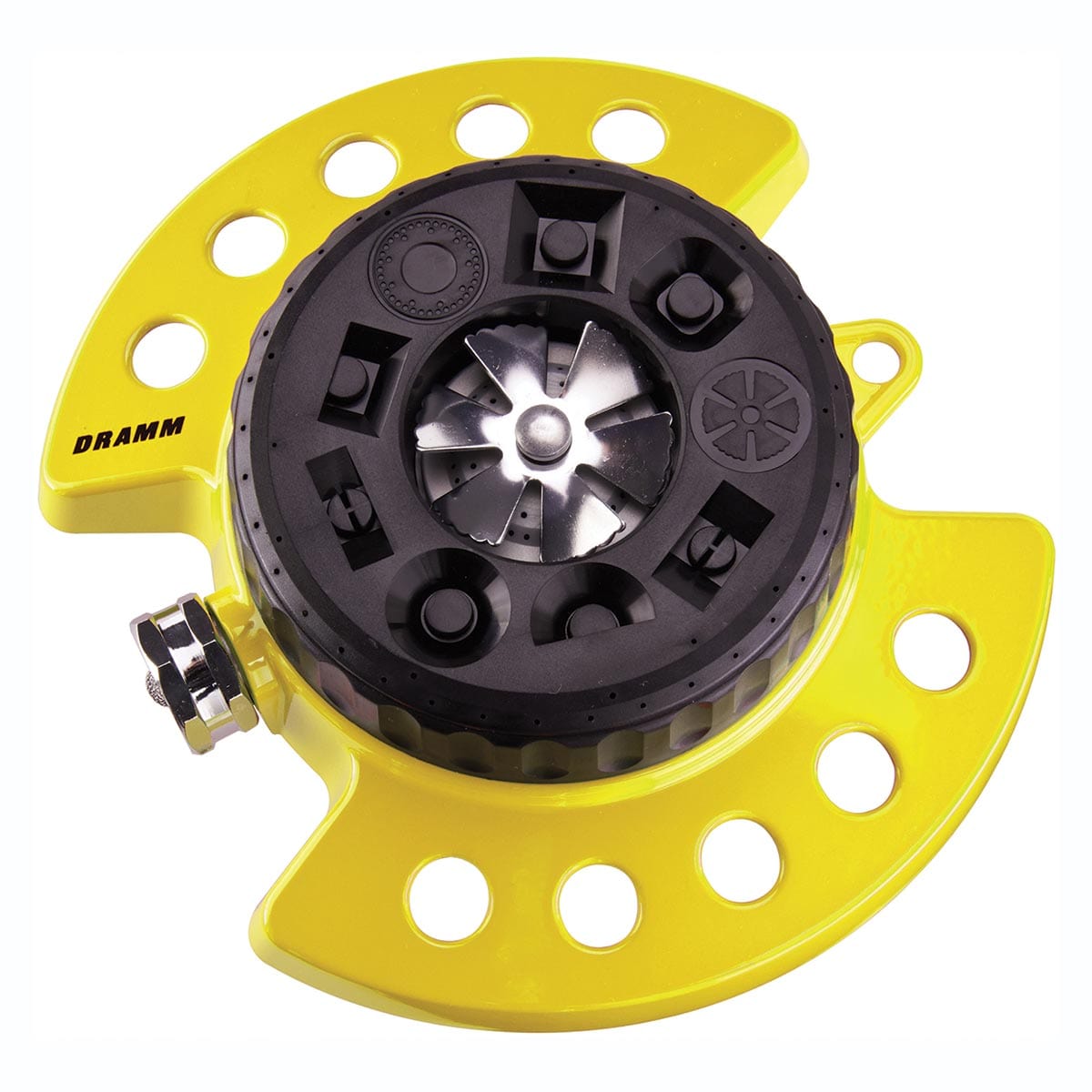 Yellow Dramm ColorStorm Turret Sprinkler