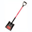 Bully Tools 14-Gauge Square Point Shovel with Fiberglass Handle & D-Grip