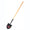 Bully Tools 12-Gauge Irrigation Shovel with Wood Handle