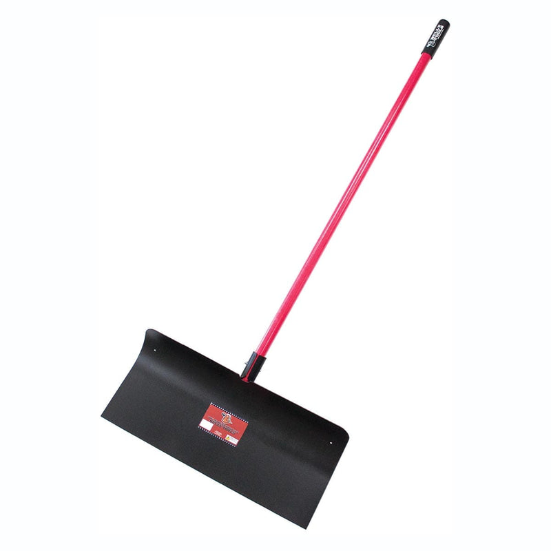 Bully Tools 24" Steel Snow Pusher with Fiberglass Handle