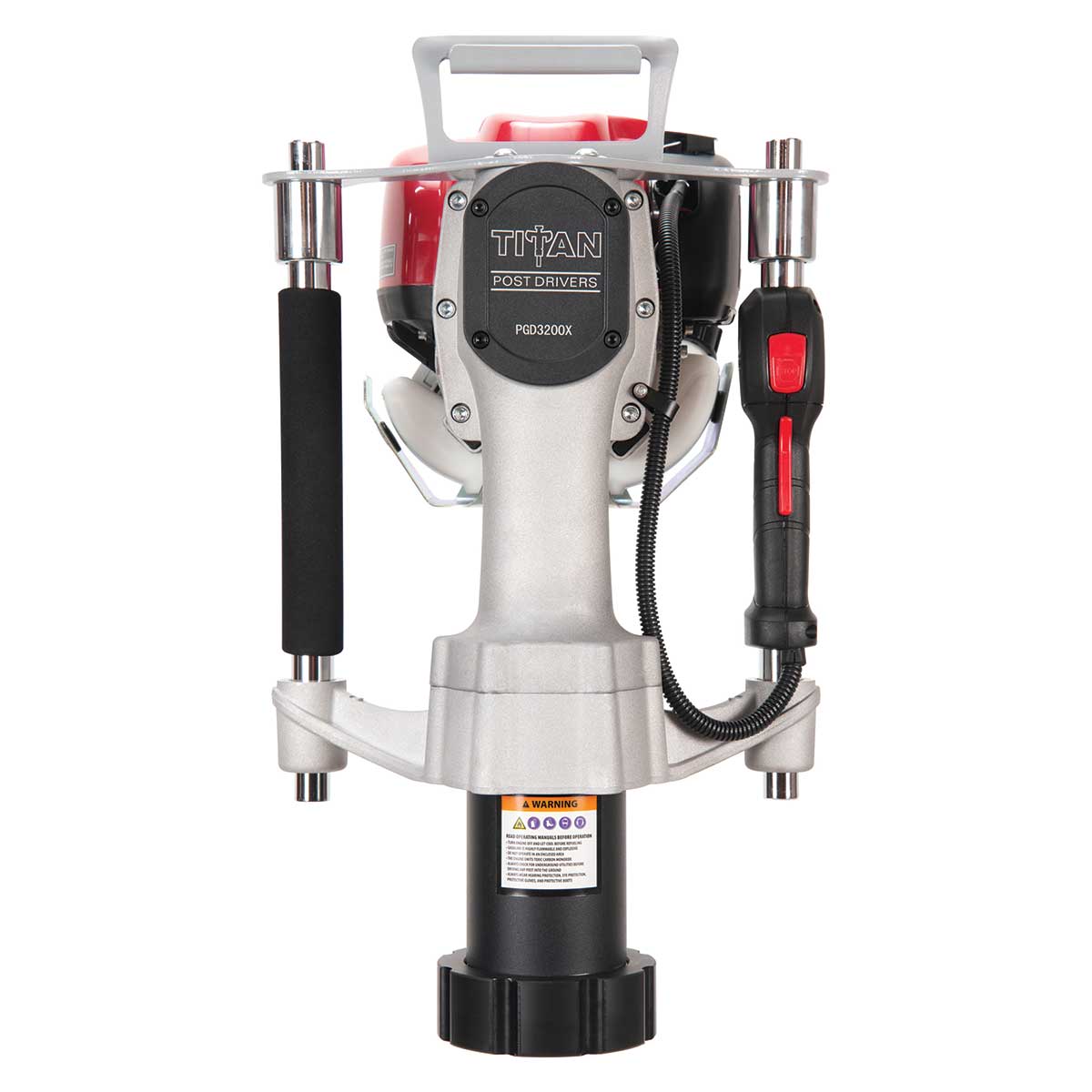 Titan PGD3200X Honda Gas Powered Post Driver, 3.25" Barrel