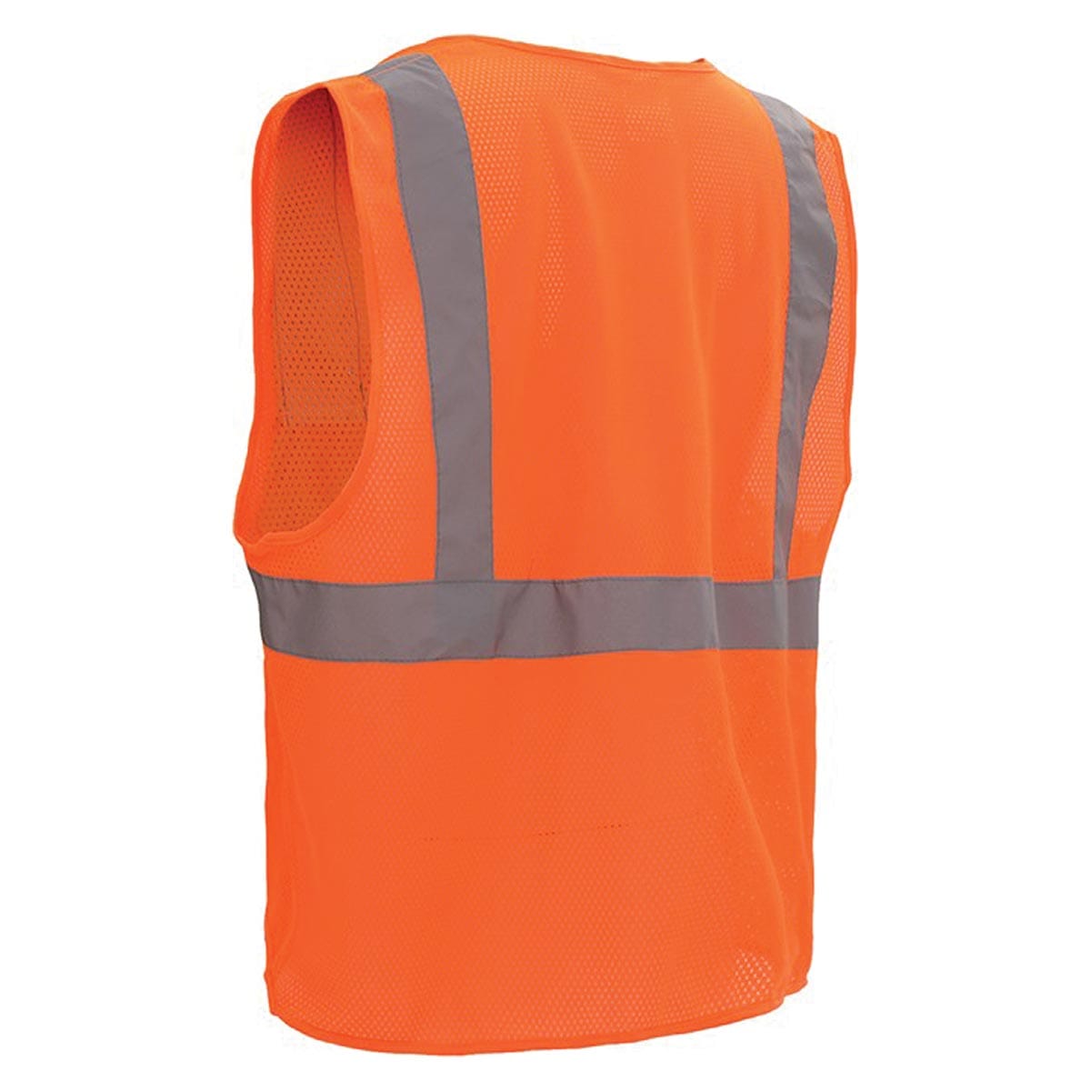 Bright Orange GSS Safety ANSI 2 Standard Mesh Zipper Hi-Vis Safety Vest