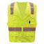 GSS Safety ANSI 2 Premium Multi-Purpose Two Tone Mesh Hi-Vis Vest with Zipper and 6 Pockets