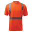 Orange GSS Safety ANSI 2 Standard Moisture Wicking Safety Short Sleeve Hi-Vis Pocket T-Shirt