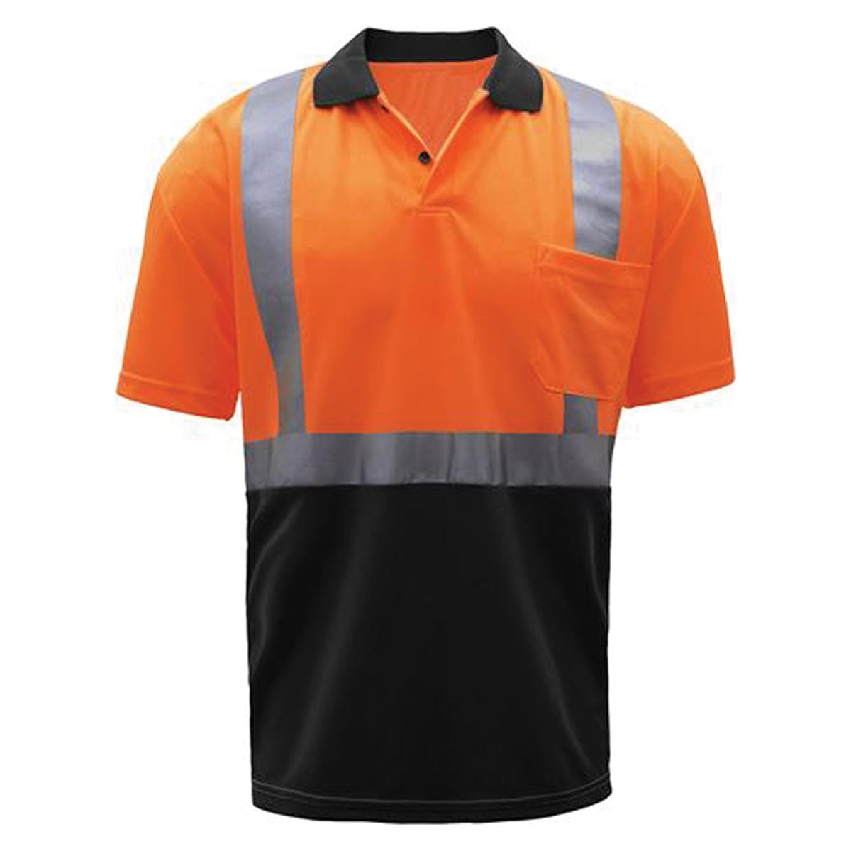 Orange GSS Safety ANSI 2 Moisture Wicking Hi-Vis Polo Shirt