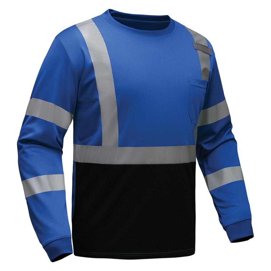 GSS Safety Non-ANSI Long Sleeve Enhanced Visibility Shirt with Reflective Tape