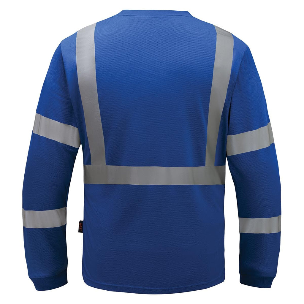 GSS Safety Non-ANSI Long Sleeve Enhanced Visibility Shirt with Reflective Tape