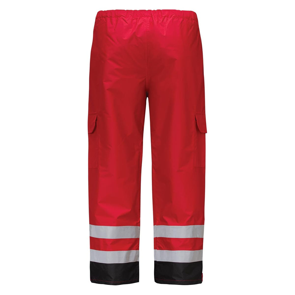 GSS Safety Non-ANSI Multi Color Enhanced Visibility Premium Rain Pants w/Black Bottom