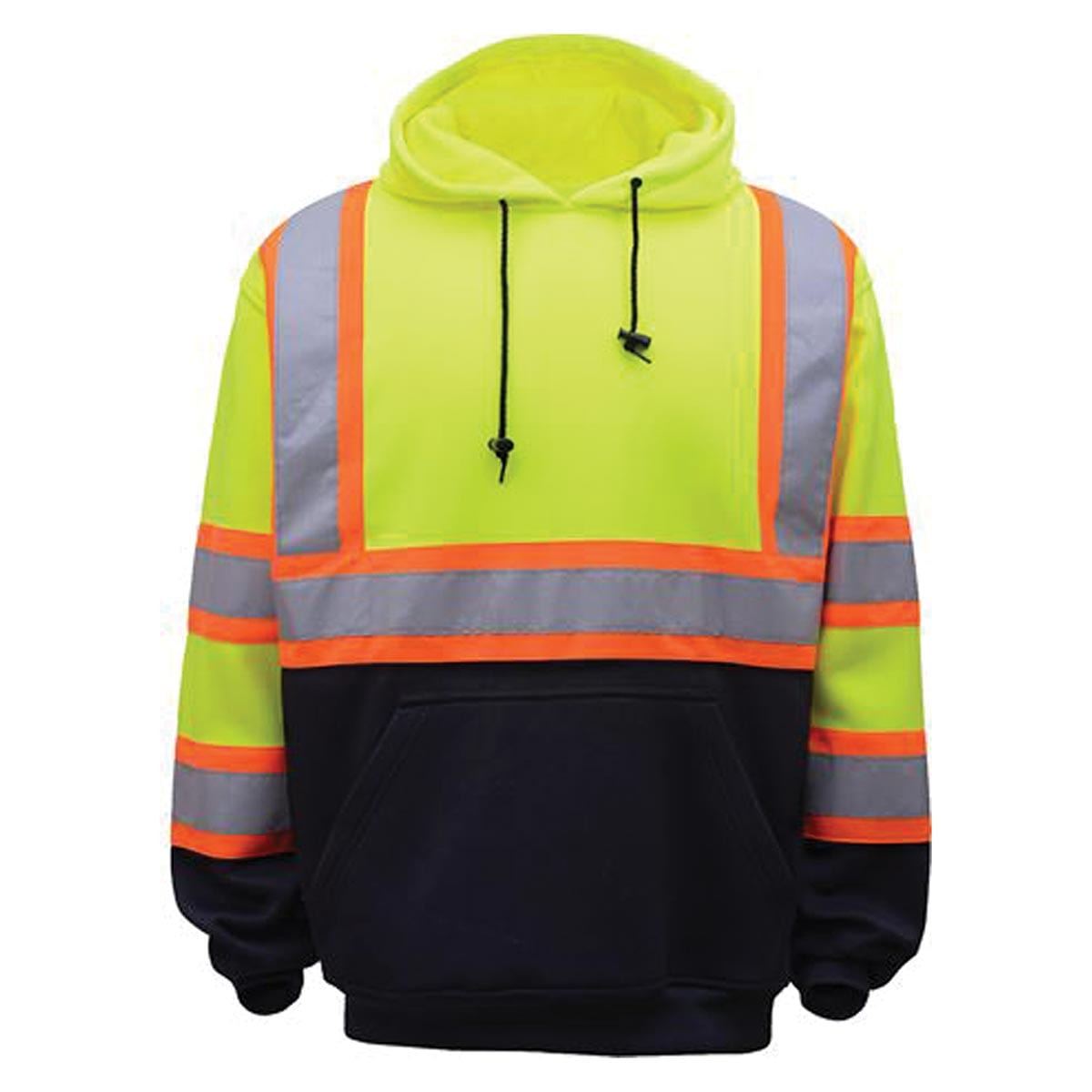 Lime GSS Safety ANSI 3 Two-Tone Hi-Vis Pullover Sweatshirt
