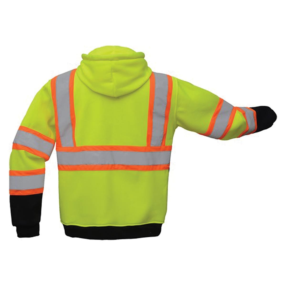 GSS Safety ANSI 3 Two-Tone Hi-Vis Zip-Front Sweatshirt