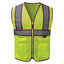 Lime/Plum GSS Safety Women's ANSI Class 2 Two-Tone Hi-Vis Zip Vest