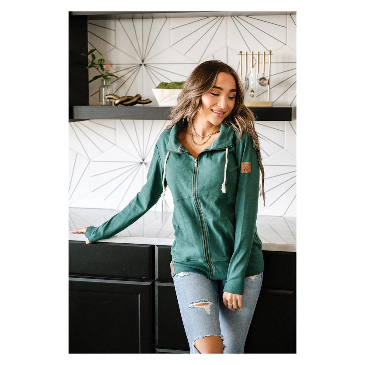 Ampersand Avenue Full Zip Sweatshirt