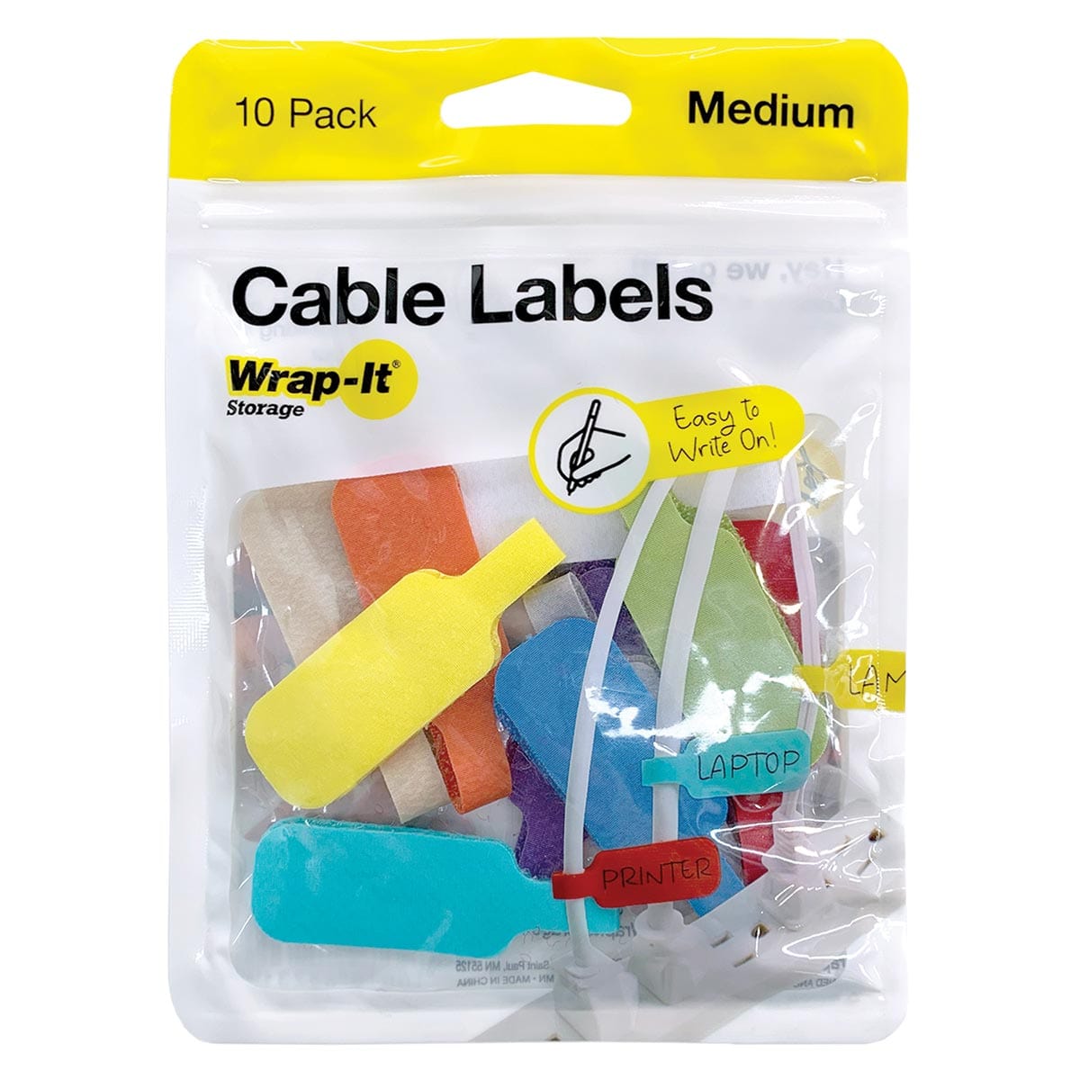 Wrap-It Storage Cable Labels - Medium (10-Pack)