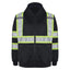 GSS Safety Non-ANSI Black Zip-Front High Visibility Sweatshirt