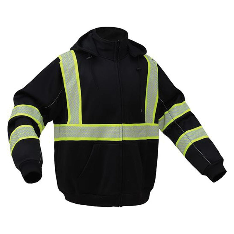 GSS Safety Non-ANSI Black ONYX Heavyweight High Visibility Sweatshirt