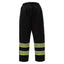 GSS Safety Non-ANSI Black ONYX Rip stop Poly Filled Insulated High Visibility Winter Pants w/Segment Tape