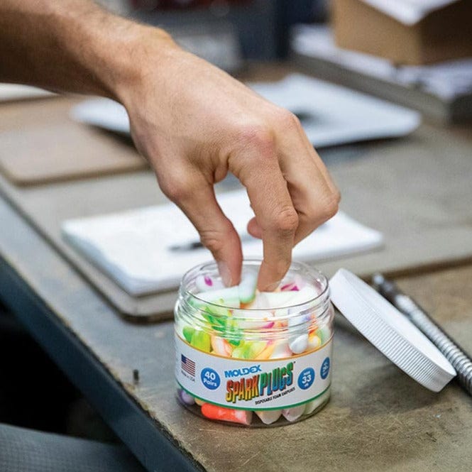 Moldex SparkPlugs® Earplugs Canister, 40 pairs
