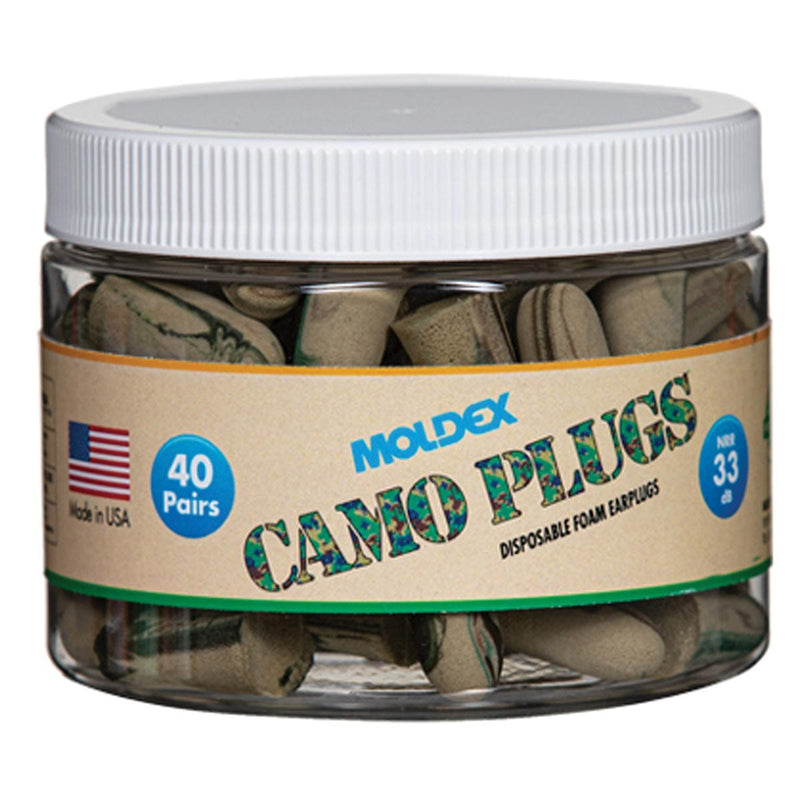 Moldex Camo Plugs® Earplugs Canister, 40 pairs
