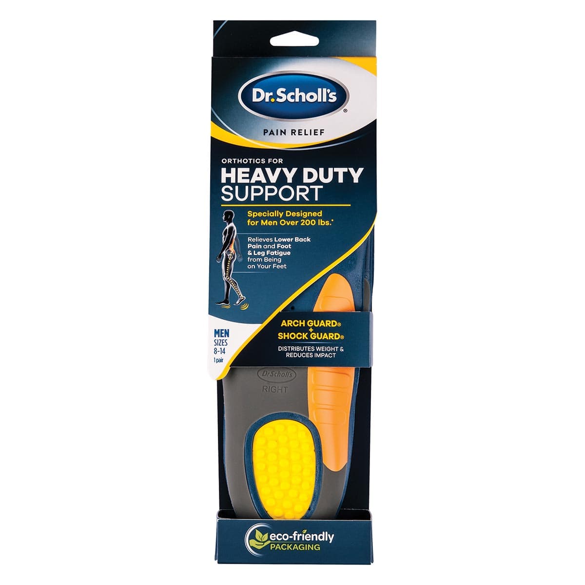 Dr. Scholl's®  Men's Pain Relief Orthotics for Heavy Duty Support Insoles