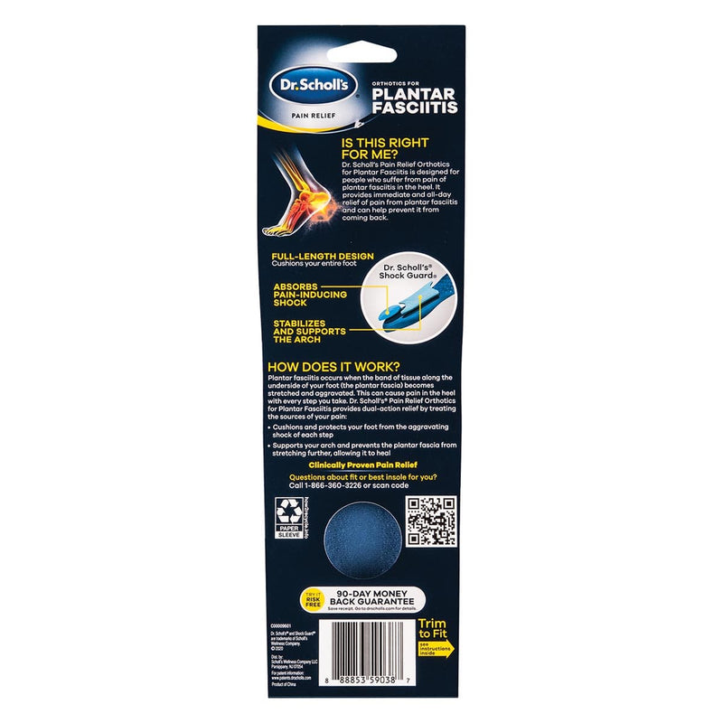Dr. Scholl's®  Women's Pain Relief Orthotics for Plantar Fasciitis Insoles