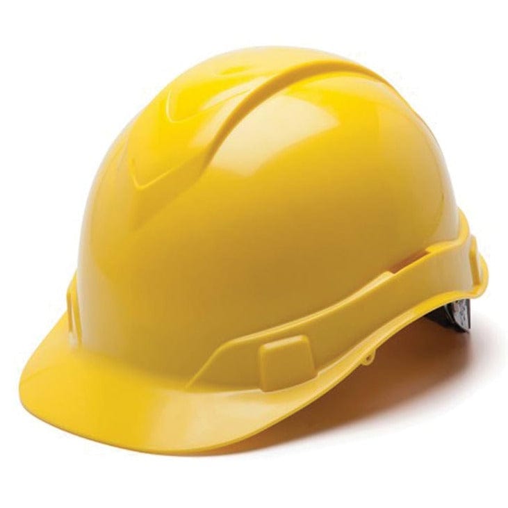 Yellow Ridgeline Cap Style 4 Point Ratchet Hard Hat