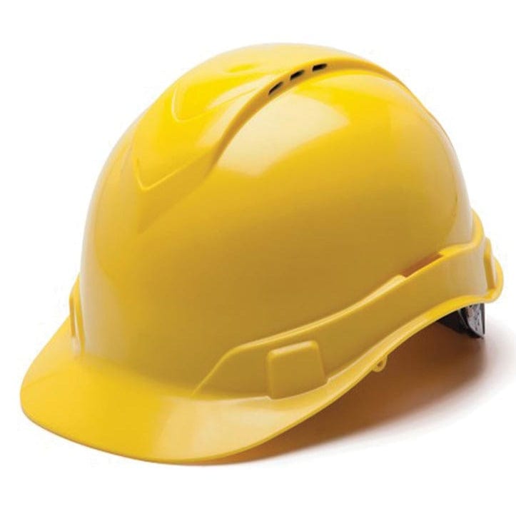 Yellow Ridgeline Cap Style Vented 4 Point Ratchet Hard Hat