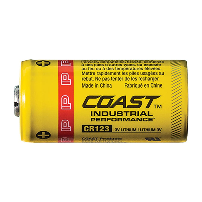 Coast Industrial Performance Lithium Batteries, CR123