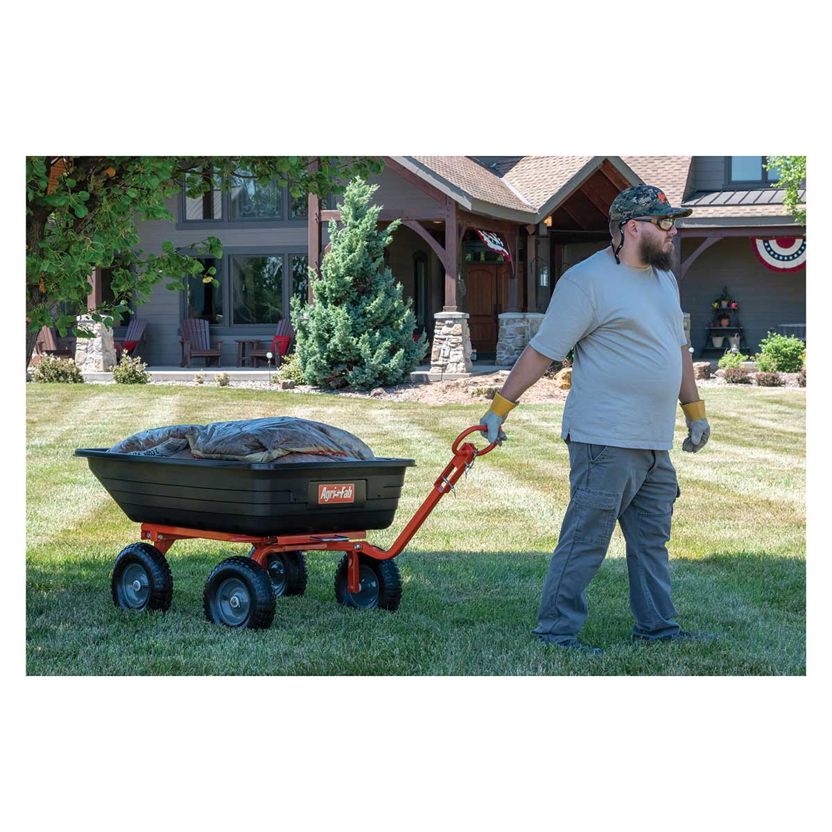 Agri-Fab 4-Wheel Garden Cart