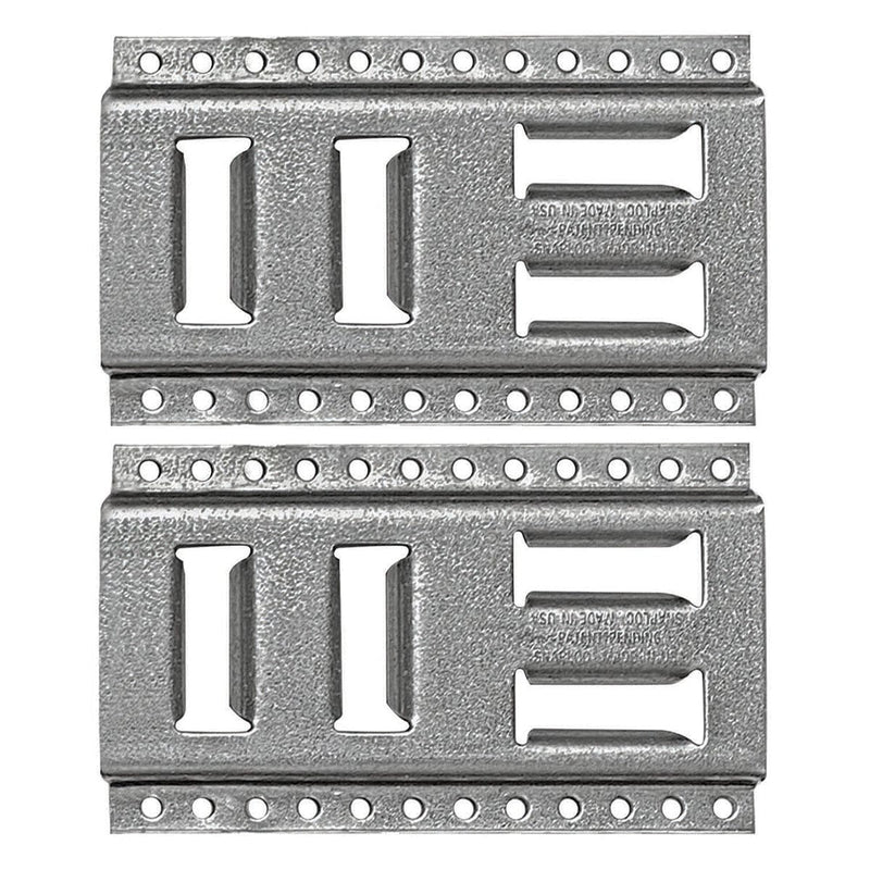 8" Snap-Loc Fast-Track E-Track USA Galvanized Steel Horizontal / Vertical 2 PK