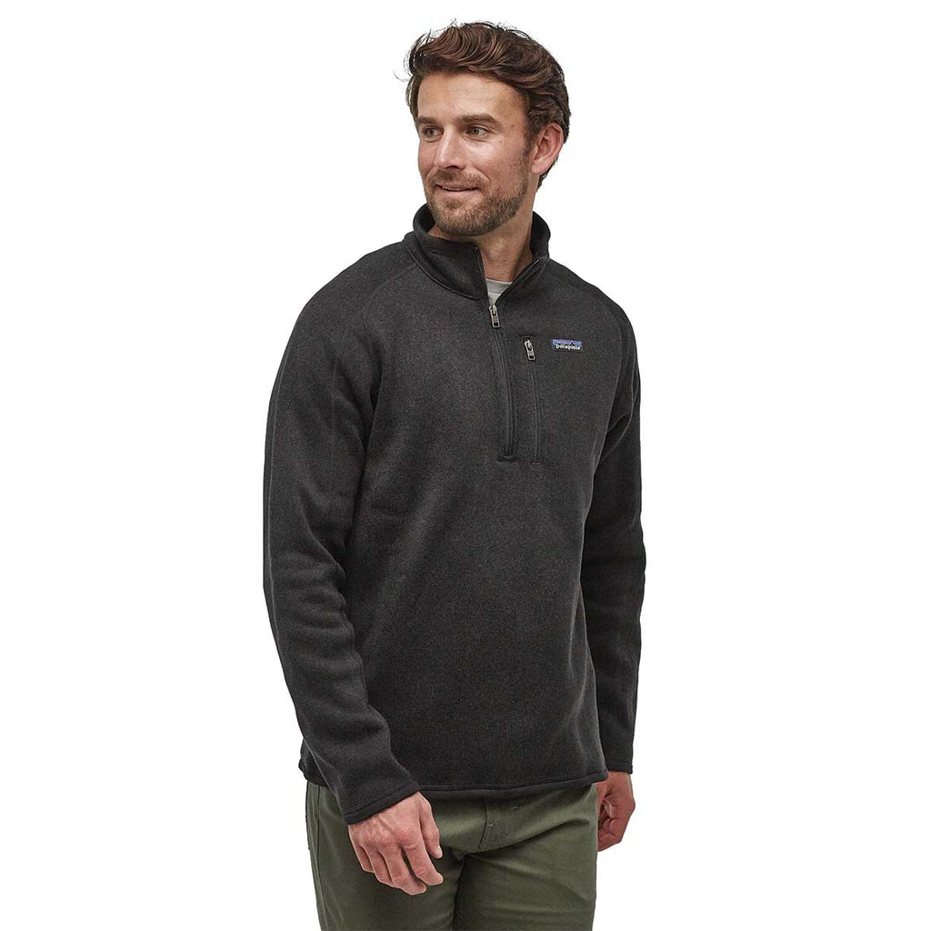 Black Patagonia Men's Better Sweater 1/4-Zip Fleece