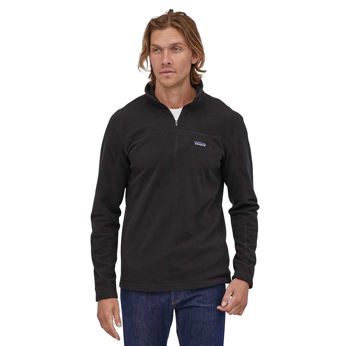 Black Patagonia Men's Micro D Fleece Pullover